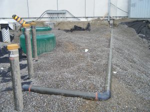 completed installation of new commercial oil tank
