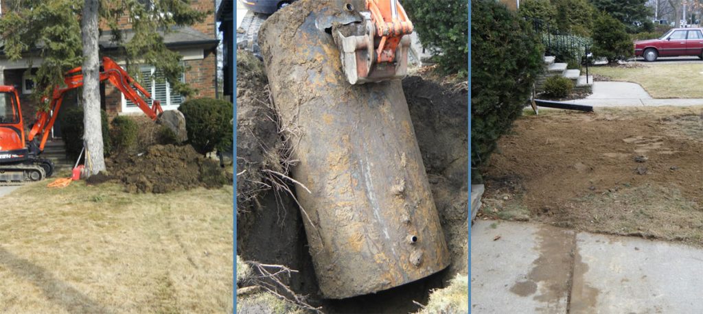 residential oil tank removal process